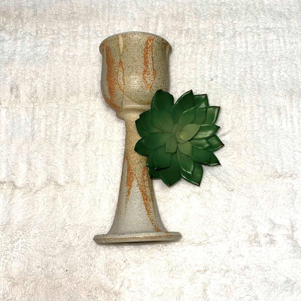Goblet Signed Pottery